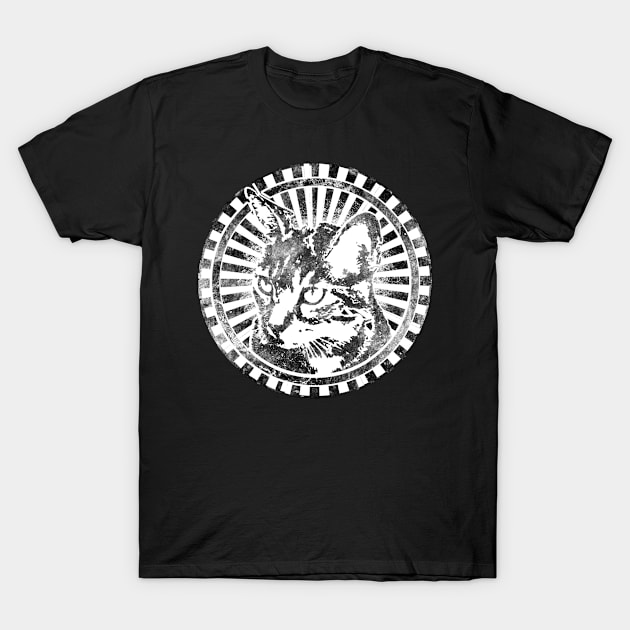 gray cat T-Shirt by Periartwork